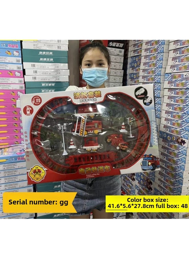 Stall Toys 29 Yuan Model Toys Weighing Toys Park Night Market Stall Ring Toys Remote Control Toys-Color:Rail Car Electric