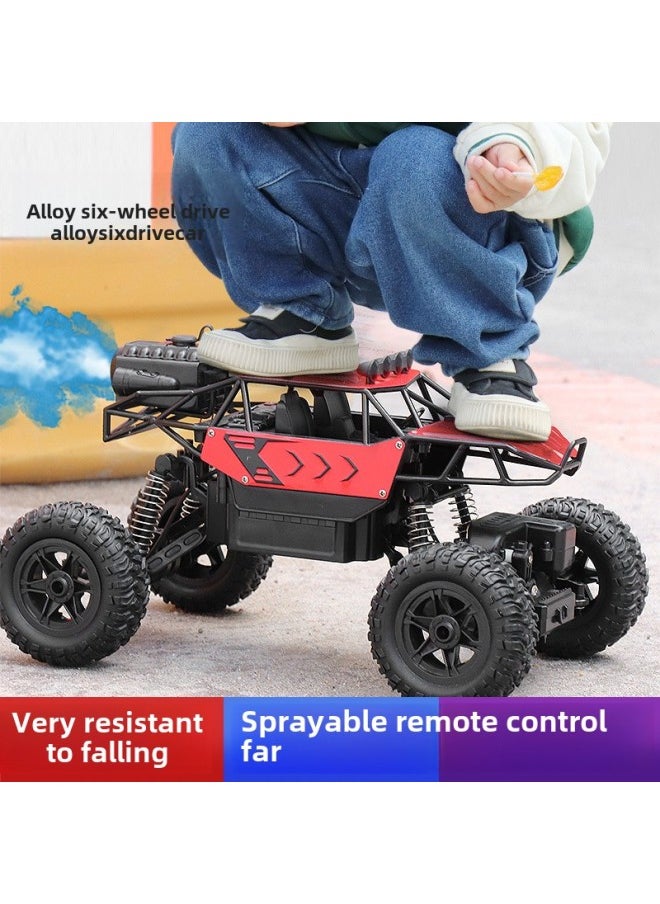 Oversized Remote Control Car Drift Off-Road Vehicle Four-wheel Drive Climbing Big Foot High Speed Racing Car Charging Boy Car Toy-Color:30cm  8k5g Real-time Transmission Reconnaissance Car  Alloy Black-Scale:Three-power Package  Comes With Aa Batteries + Screwdriver