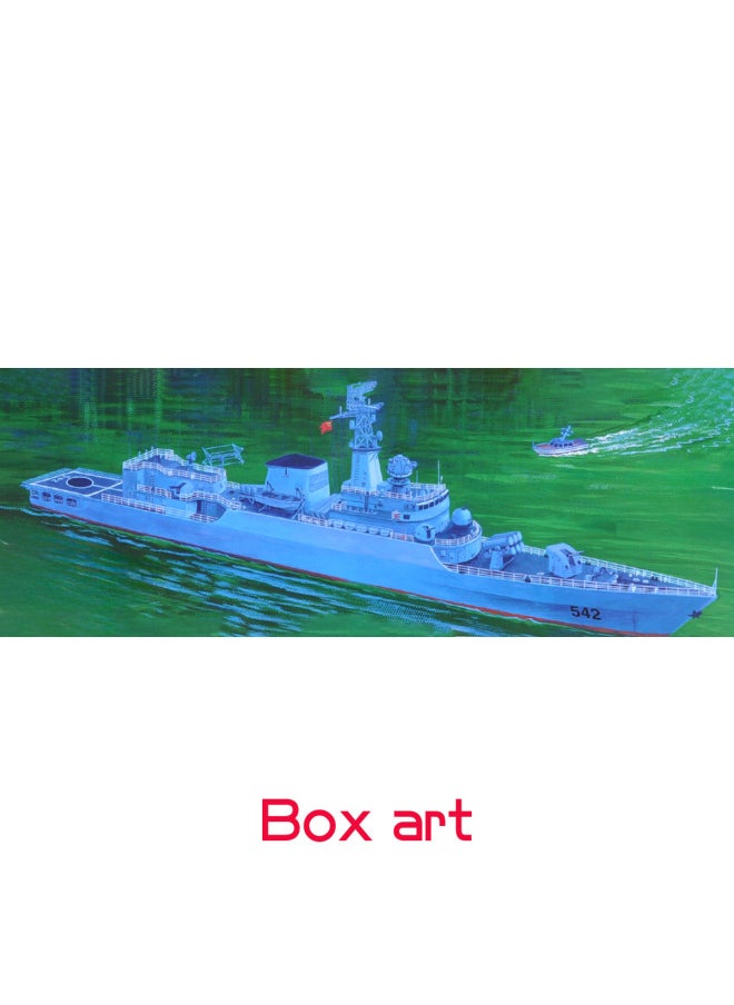 Trumpeter Assembled Model Electric Boat Airline Model Ratio 1:350 Chinese Navy 542 Tongling Frigate 04511-Color:Original Model