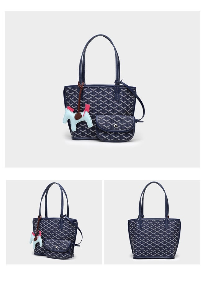 Classic Printed Shopper Tote Bag Pendants Colors Random