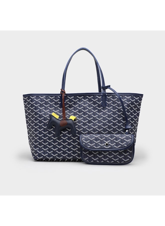 Classic Printed Shopper Tote Bag Pendants Colors Random