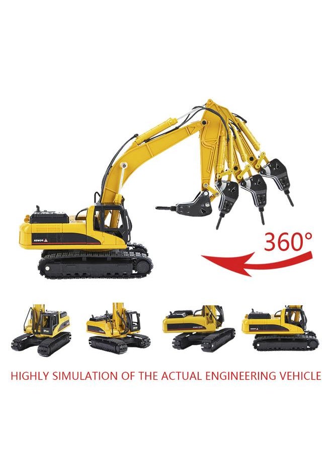 1:50 Alloy Excavator Model Engineering Construction High Simulation Car Vehicle