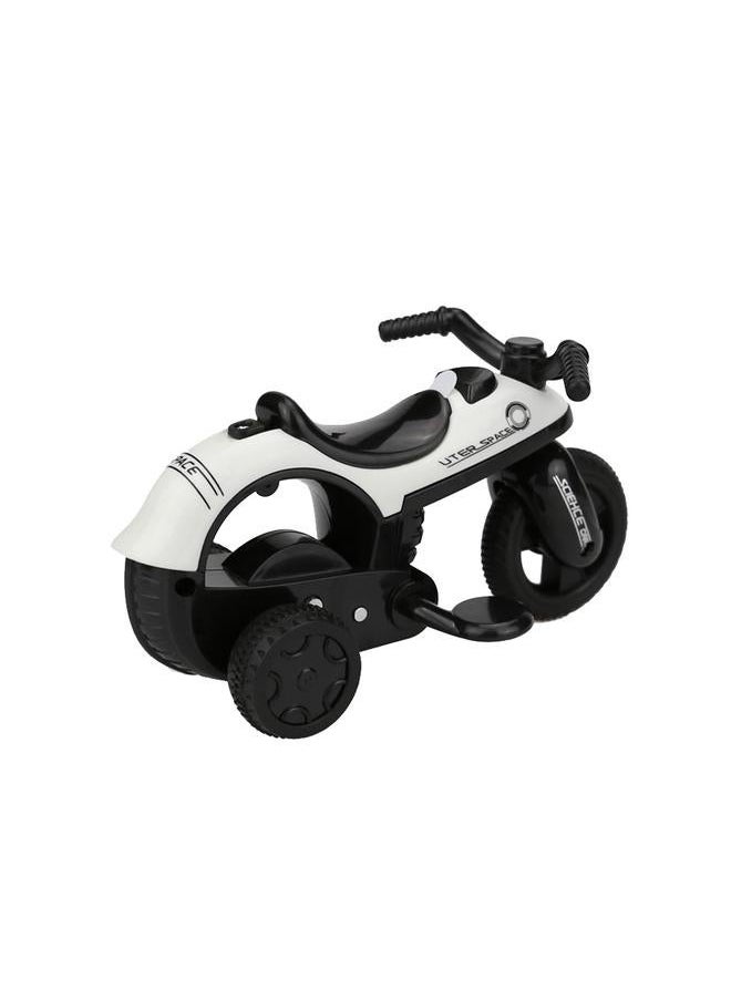 Children Mini Car Toy High Simulation Motorbike Model Kids' Gift(Black+White)