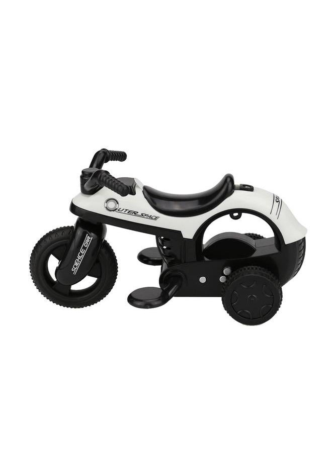 Children Mini Car Toy High Simulation Motorbike Model Kids' Gift(Black+White)