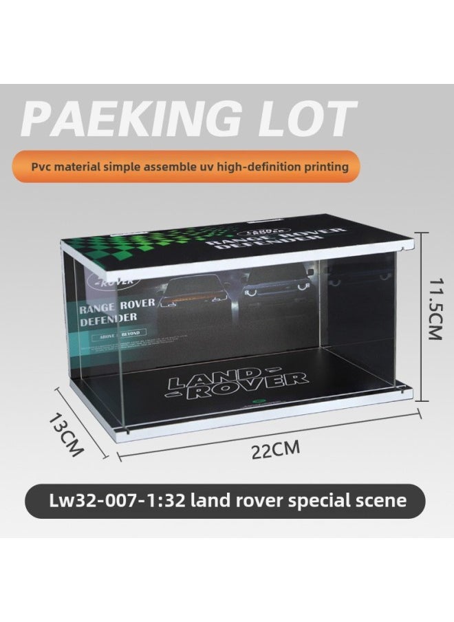 Adaptation 1:32/car Model Ornaments Car Model Display Scene Simulation Base Dust Cover Wholesale-Color:1:32 Land Rover Special Scene