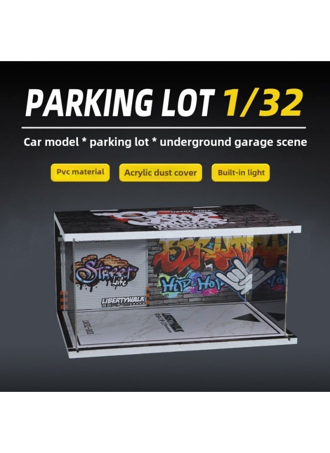 Adaptation 1:32/car Model Ornaments Car Model Display Scene Simulation Base Dust Cover Wholesale-Color:1:32 Rust Gray Scene