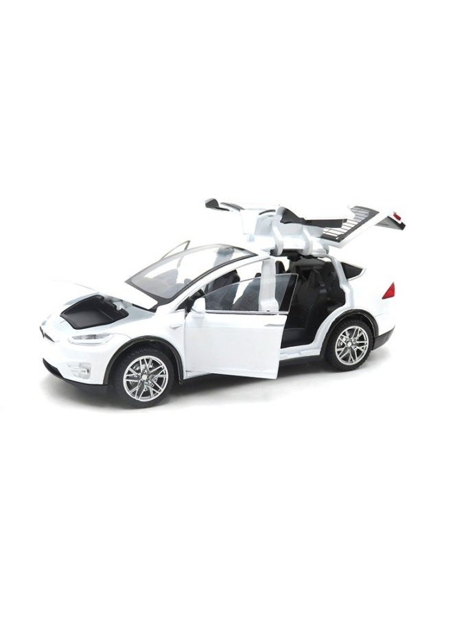 Boxed Upgraded TSLXL90 Alloy Car Model Boy Huili Trolley Kids Alloy Toy Model Car Small Gift-Color:Upgraded White