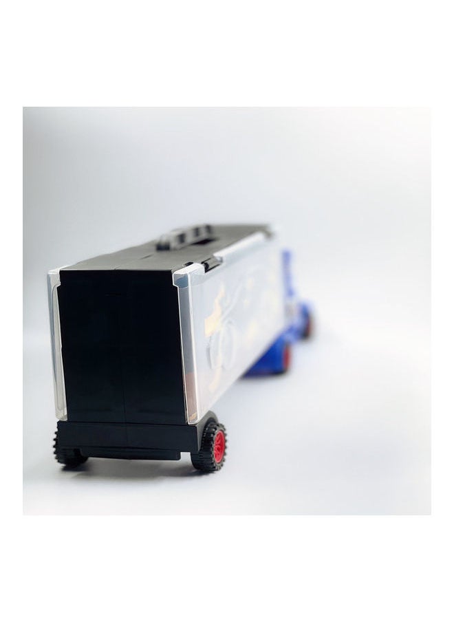 7-Piece Racer Vehicle with Container Truck Mini Pull