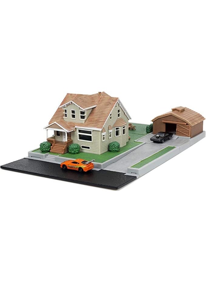 Fast and Furious Nano Scene Dom Toretto's House Diorama Set