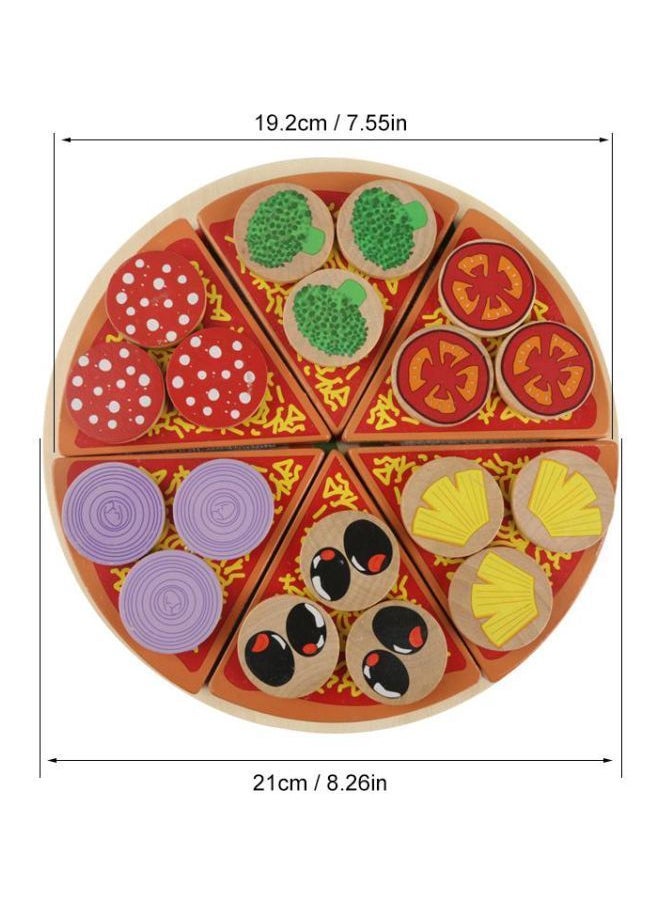 Wooden Veg Pizza Pretend Play Set