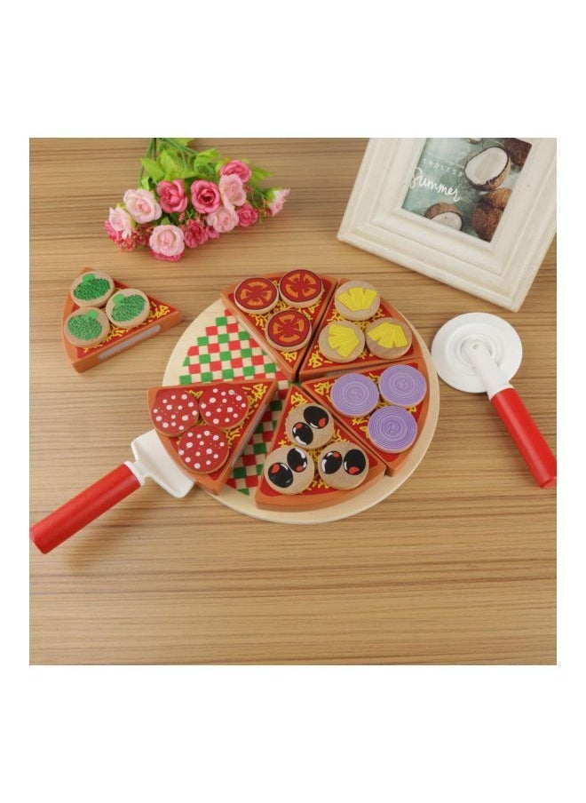 Wooden Veg Pizza Pretend Play Set