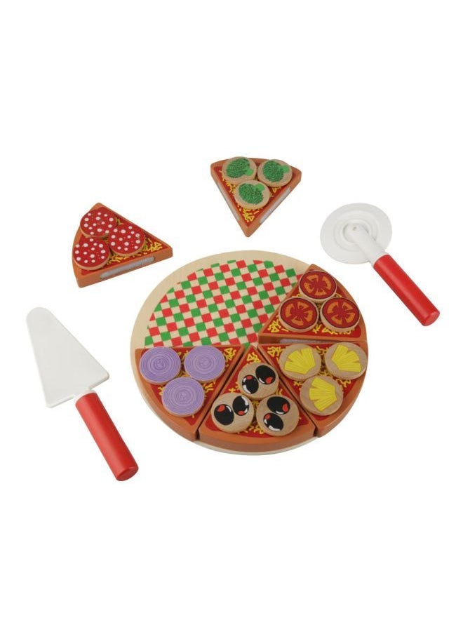 Wooden Veg Pizza Pretend Play Set