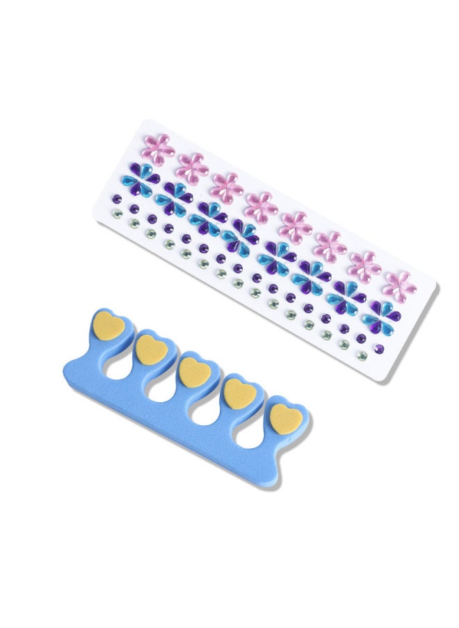 Disney Children Nail Stickers Baby Girl Nail Art Tattoo Stickers Women Frozen Princess Cartoon Nail Stickers-Color:[Frozen 2] Nail Set