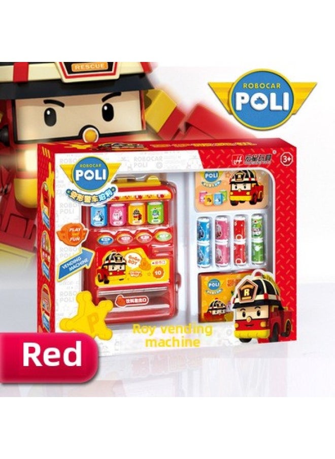 Hongxing Perry Automatic Cashier Vending Machine Talking Vending Machine Coin-operated Beverage Vending Machine Toy-Color:No Language Function (red)