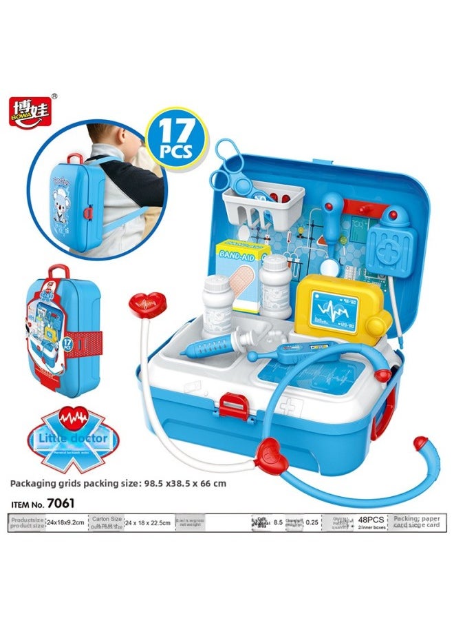BOWA Bova Play House Toy Pet Suit Boy Simulation Doctor Children Role Play Toy Boy Girl-Color:【bh7719】simulated Oil Station Fun (chinese Surround Card)