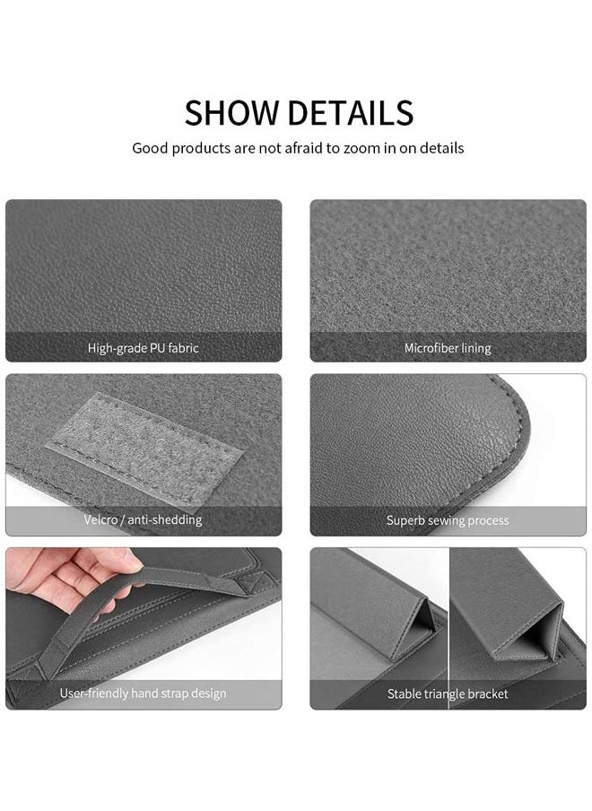 Laptop Bag /Sleeve Case (15/15.6-Inches) Compatible With 3 in 1 (Laptop Stand,Mouse Pad) MacBook Pro Notebook Black