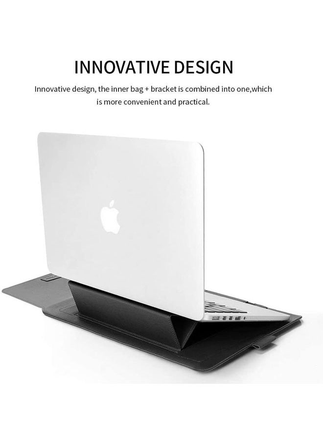 Laptop Bag/Sleeve Case (13/14-Inches) Compatible With 3in1(Laptop Stand,Mouse pad) MacBook Pro Notebook Black