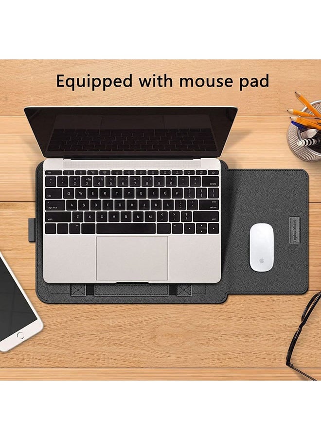 Laptop Bag/Sleeve Case (13/14-Inches) Compatible With 3in1(Laptop Stand,Mouse pad) MacBook Pro Notebook Black