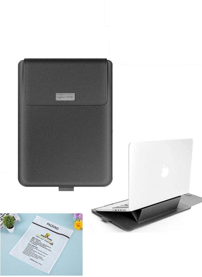 Laptop Bag/Sleeve Case (13/14-Inches) Compatible With 3in1(Laptop Stand,Mouse pad) MacBook Pro Notebook Black