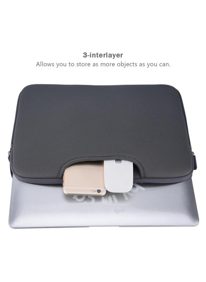 15in Notebook Case Anti collision Full Protection 3 interlayer Laptop Bag Sleeve Case   Gray