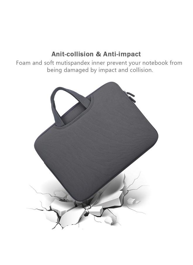 15in Notebook Case Anti collision Full Protection 3 interlayer Laptop Bag Sleeve Case   Gray