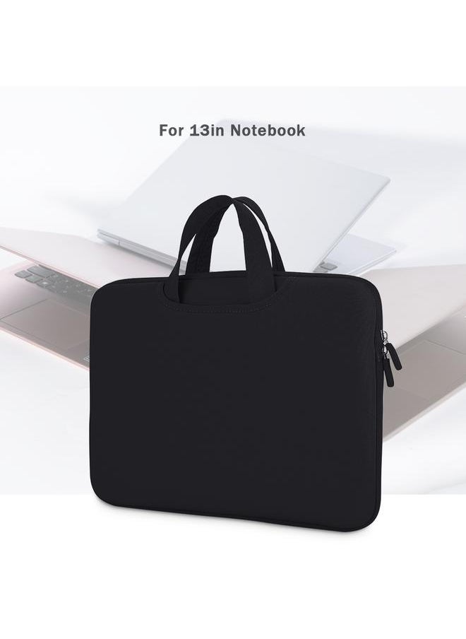13in Notebook Case Anti collision Full Protection 3 interlayer Laptop Bag Sleeve Case   Black