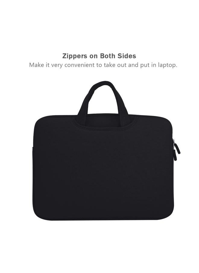 13in Notebook Case Anti collision Full Protection 3 interlayer Laptop Bag Sleeve Case   Black