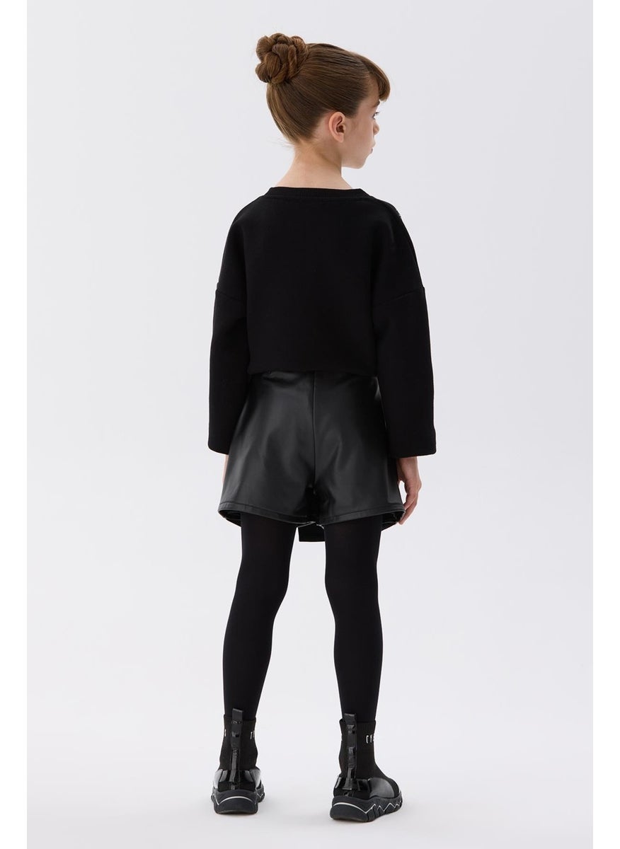 Bg Store Girl Black Shorts Skirt