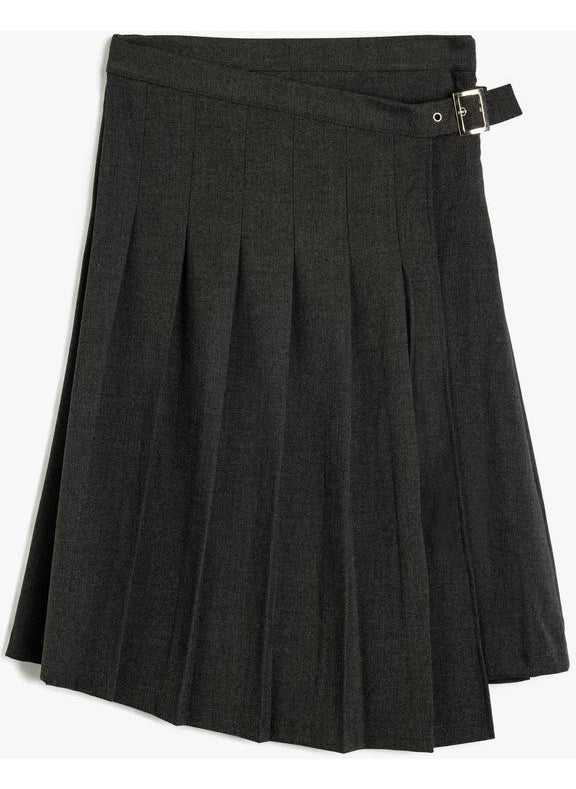 Pleated Girl Long Skirt