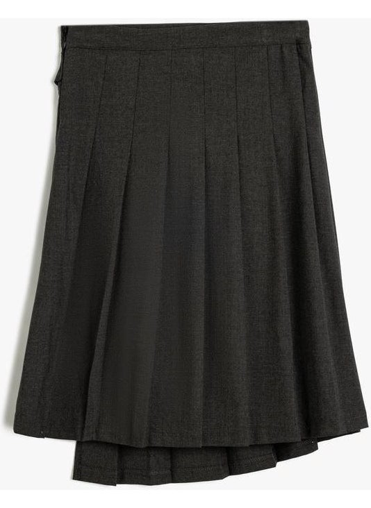 Pleated Girl Long Skirt