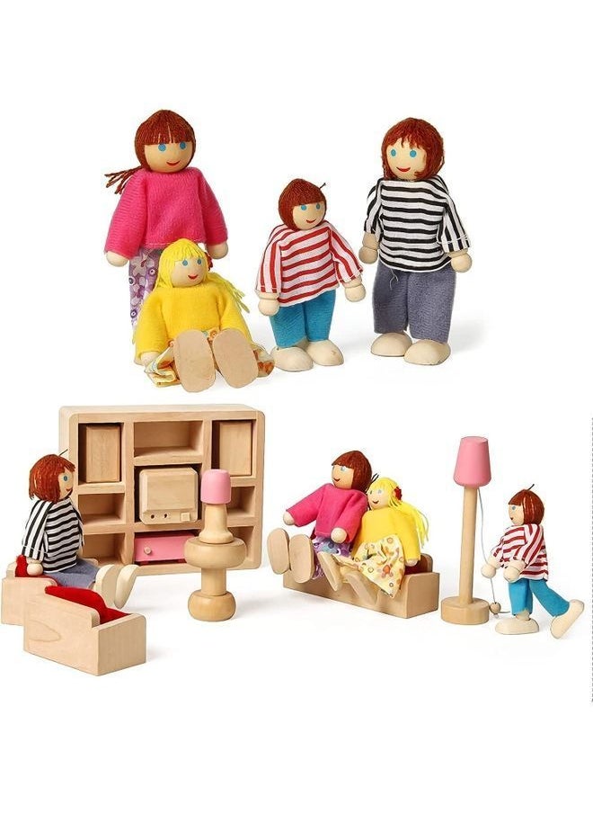 4-Piece Happy Family Doll Set