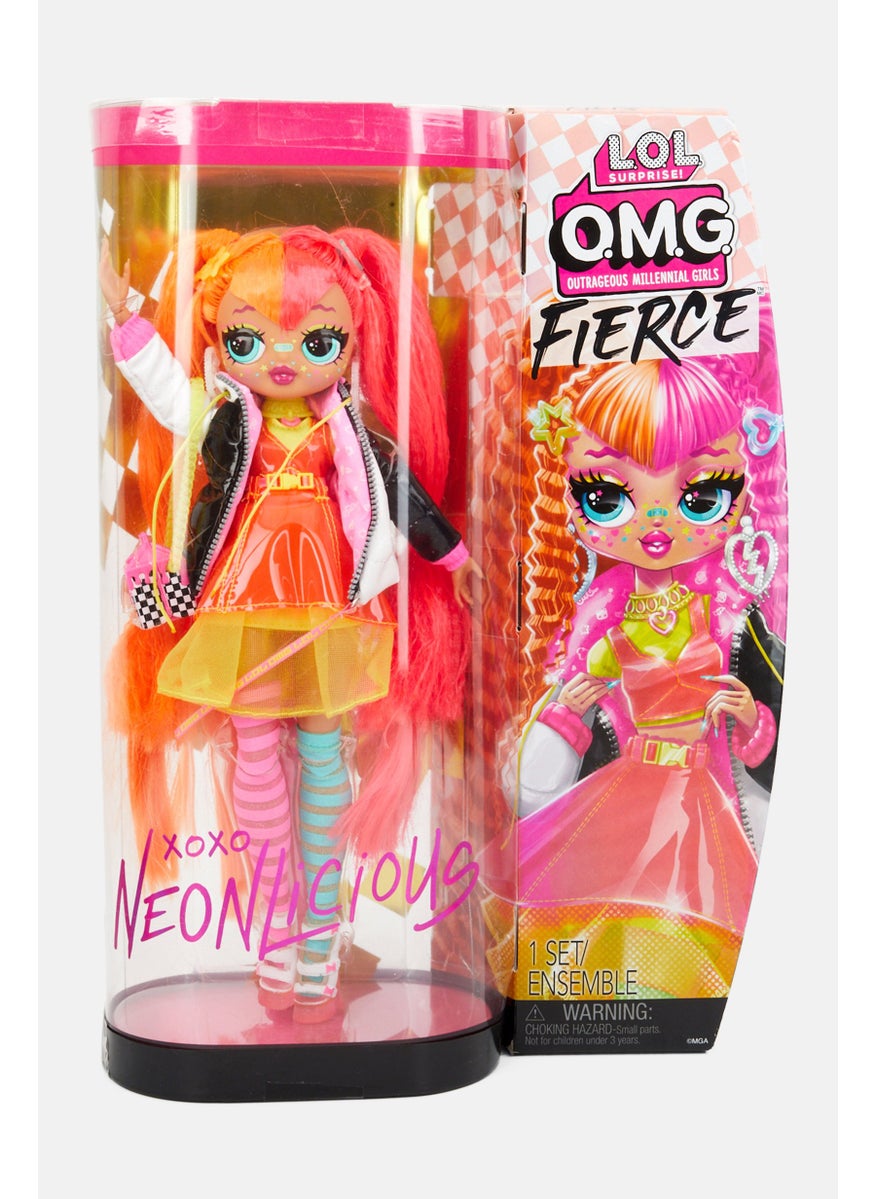OMG Fierce Neonlicious Fashion Doll, Pink Combo