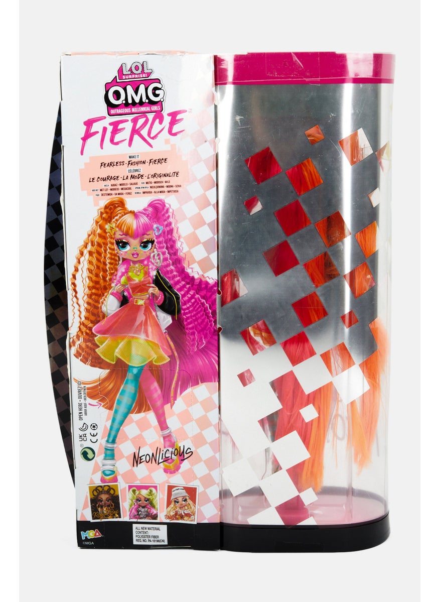 OMG Fierce Neonlicious Fashion Doll, Pink Combo