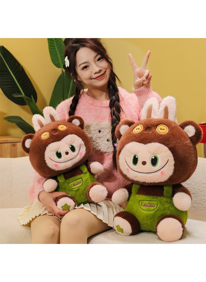 Cute Rabbit Rab Cloth Surrounding Plush Toy Doll High Quality Children's Birthday Gift Wholesale-Specifications:25cm(0.17kg)-Color:Brown