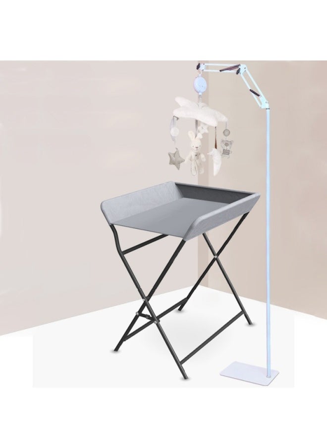 Baby Bed Bell Rotary Rattle Anti-Squint Hanging Electric Music Baby Bedside Bracket Floor-Colour:Bed Bell Stand Floor-standing Model One + 35 Music Box + White Rabbit Bed Bell