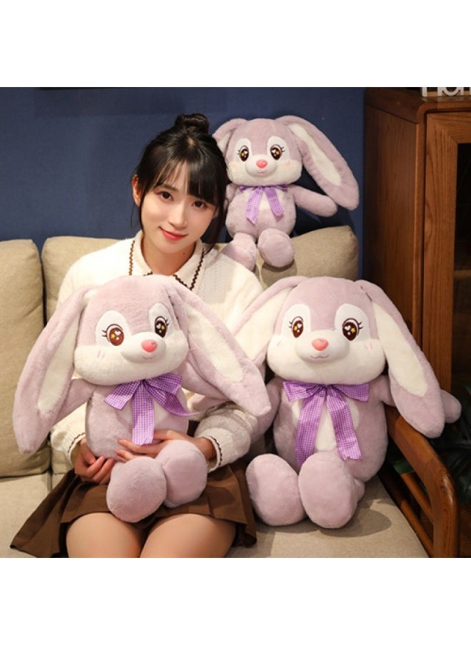 Couple Slaw Ears Bunny Doll Children's Toy Gift Soothing Sleeping Doll Plush Toy-Specifications:100cm-color:yellow