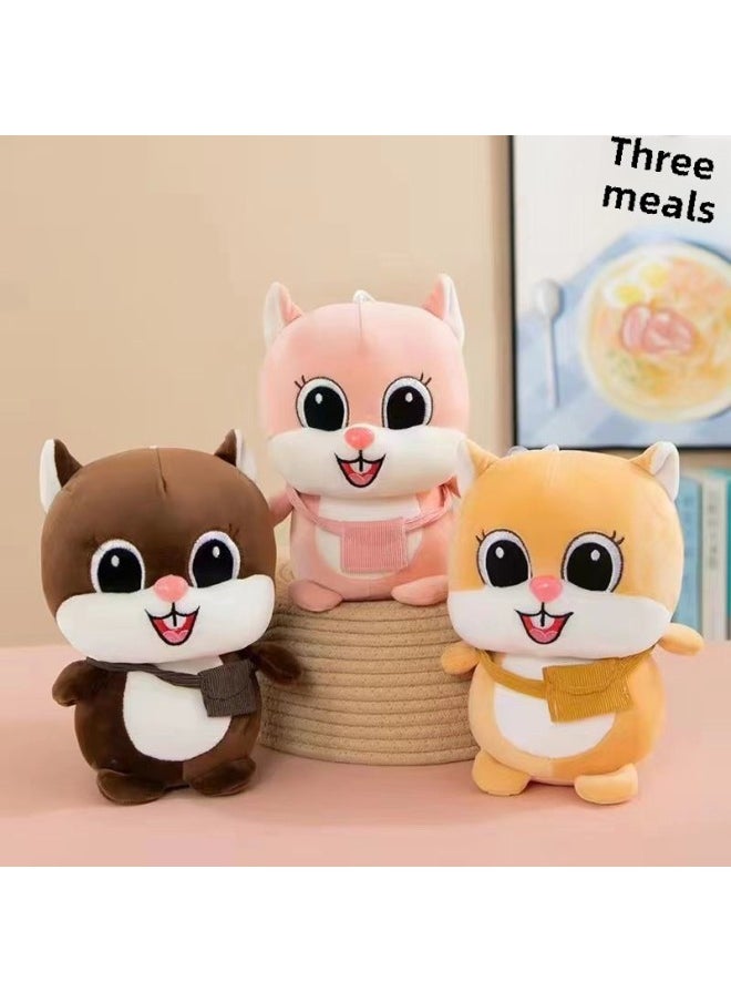 Plush Toy 8 Inch 9 Inch Doll Machine Grasp Doll 9 Yuan 9 Shop Push Ring Doll 22-35cm Cartoon-Color:Pink 30cm-Height:22-35cm