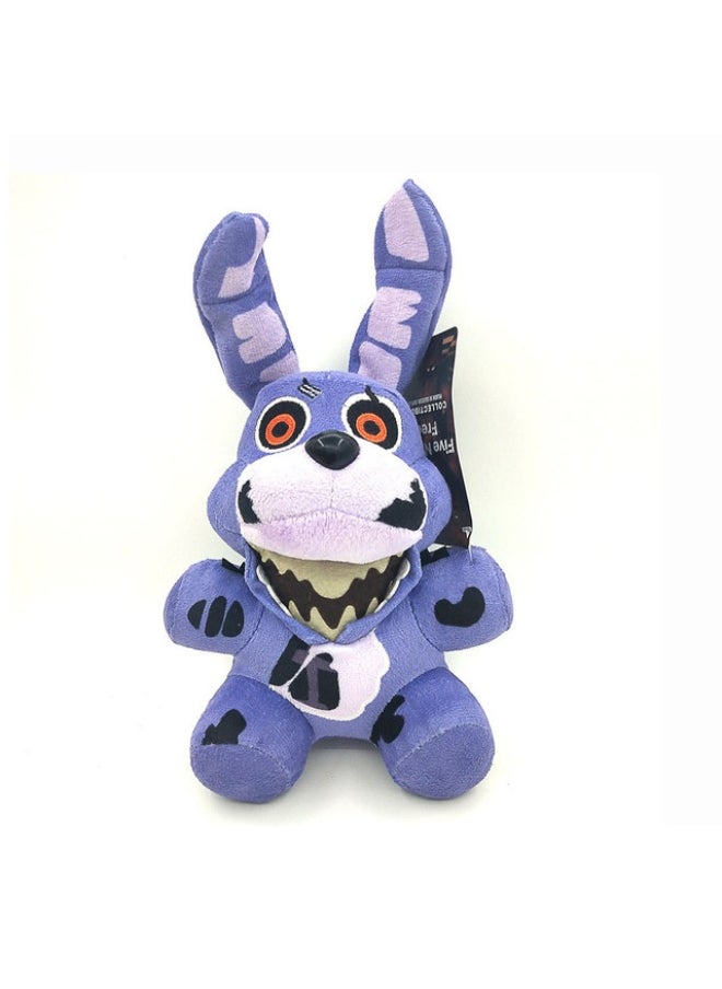 Midnight Bear Plush Toy - 18cm 1-6 Generation Red Fox, Brown Bear, Purple Rabbit FNAF Figures