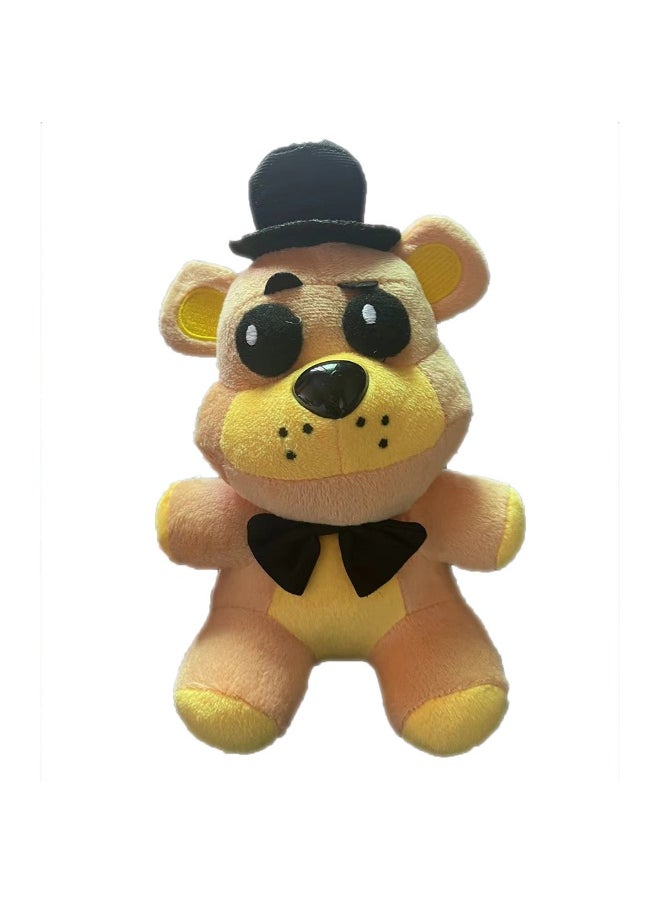 Midnight Bear Plush Toy - 18cm 1-6 Generation Red Fox, Brown Bear, Purple Rabbit FNAF Figures