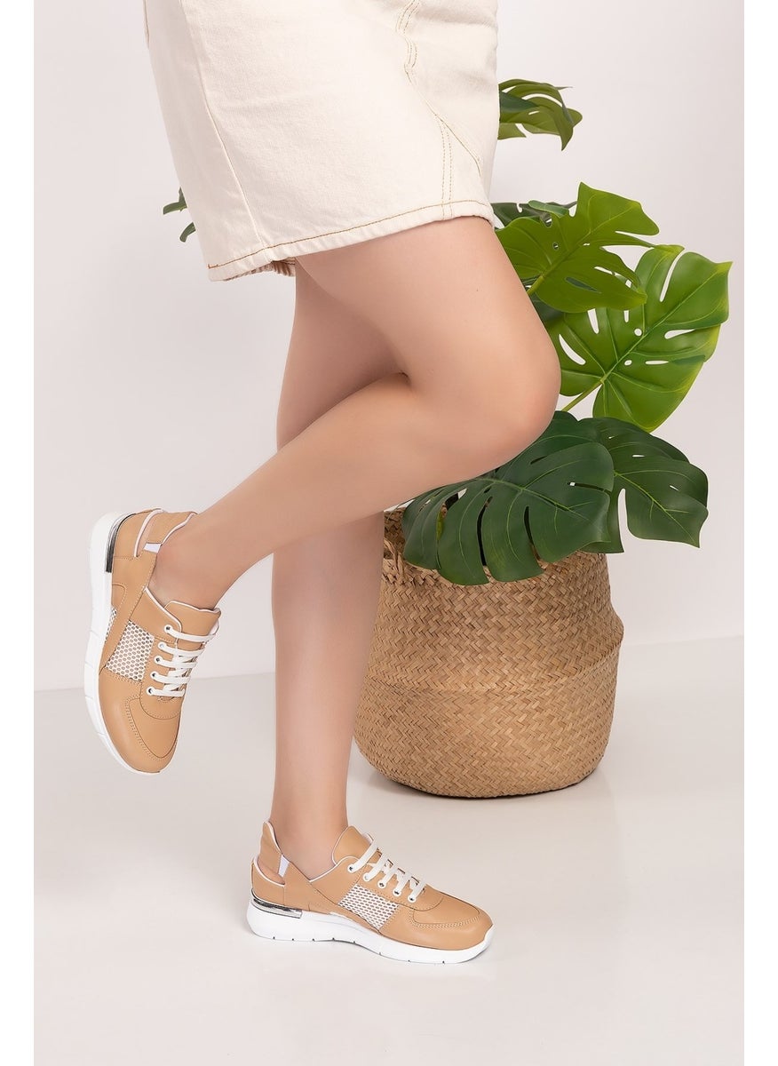 Beige Mesh Orthopedic Sports Sandals