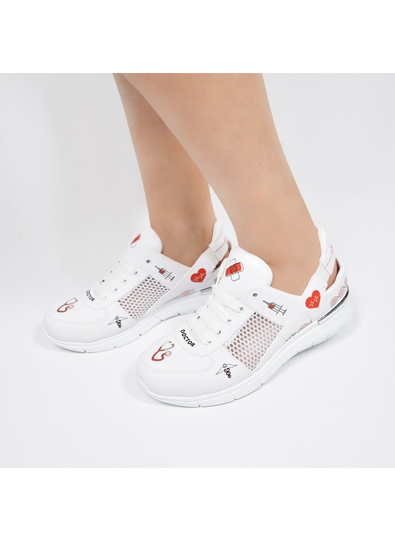 Doctor Patterned, Mesh Orthopedic Sports Sandals