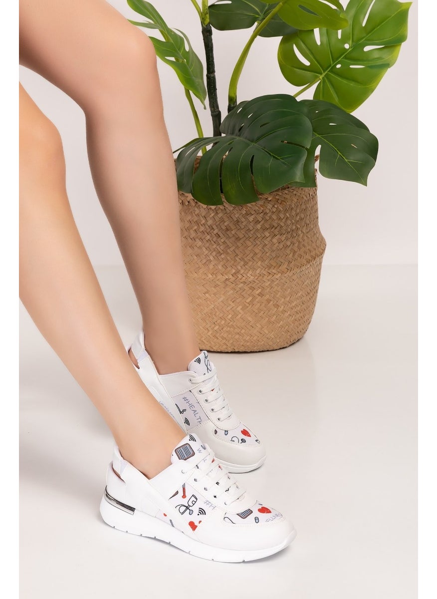 White Nurse Life Laced Orthopedic Sports Sandals