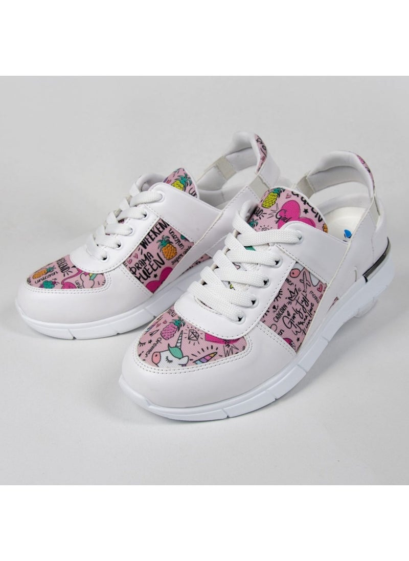 Unicorn Patterned Laced Orthopedic Sports Sandals