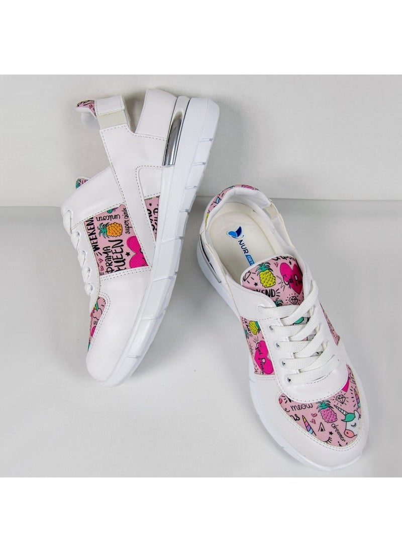 Unicorn Patterned Laced Orthopedic Sports Sandals