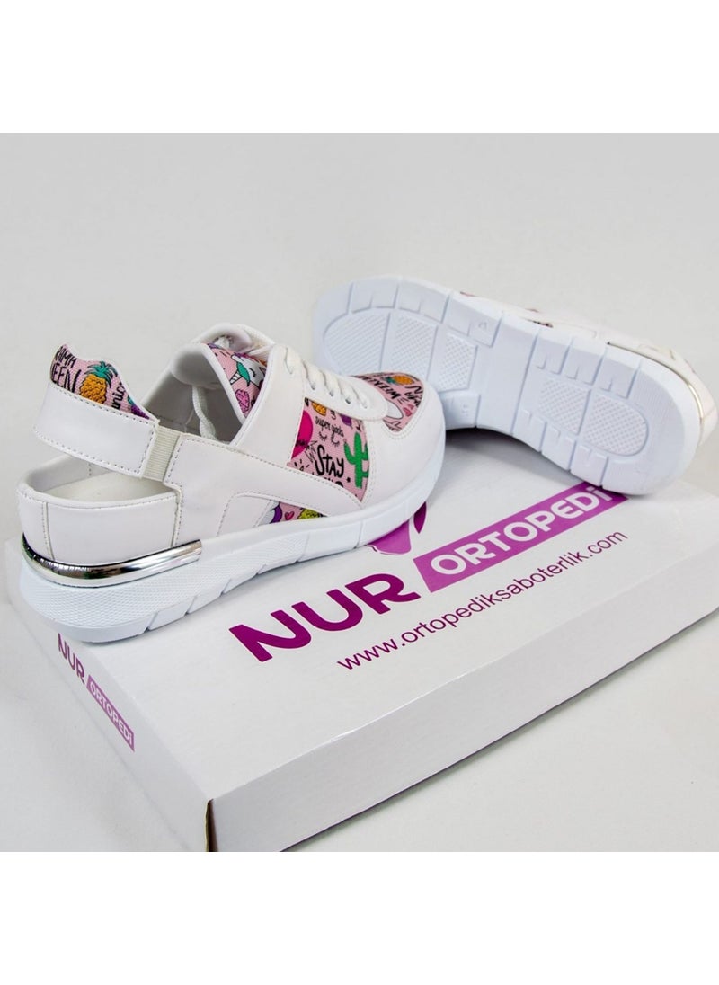 Unicorn Patterned Laced Orthopedic Sports Sandals