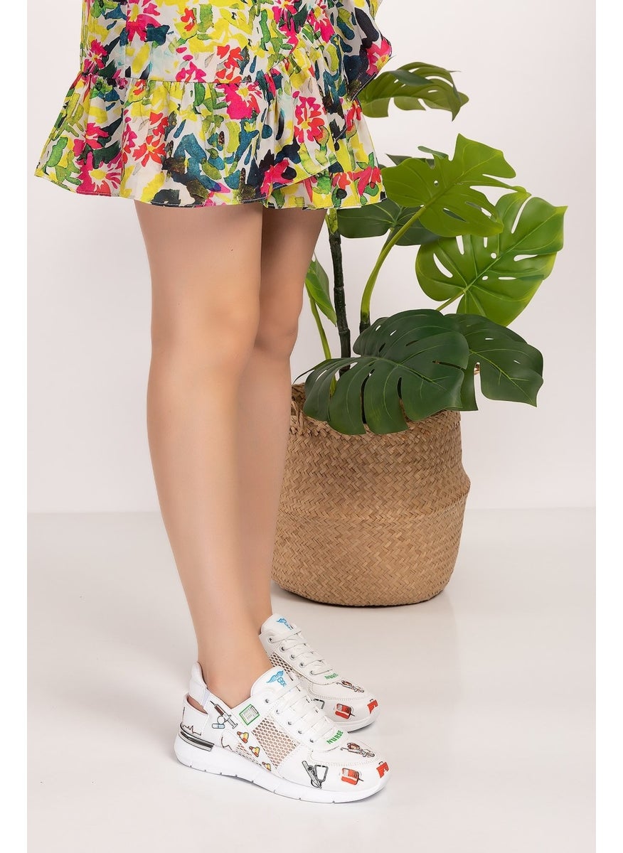 Nurse Patterned Mesh Orthopedic Sports Sandals