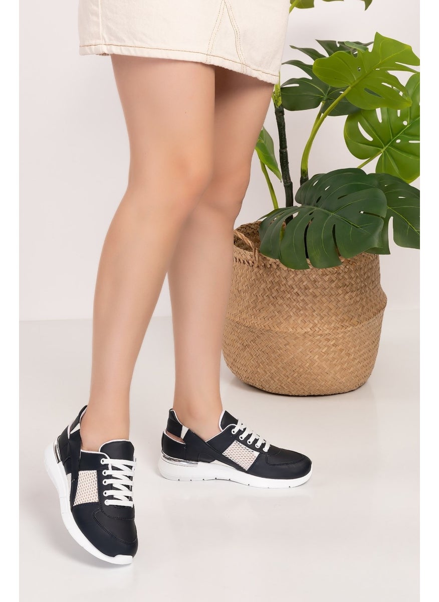 Navy Blue Color Mesh Orthopedic Sports Sandals
