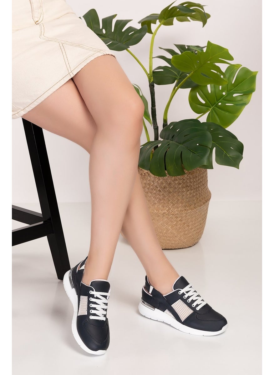 Navy Blue Color Mesh Orthopedic Sports Sandals