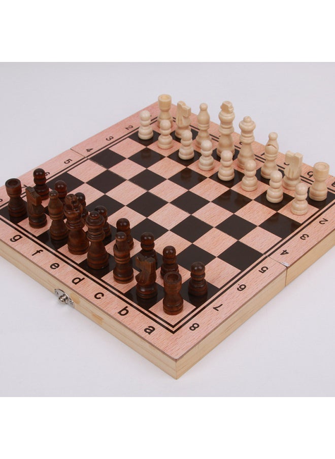 Children Wooden Folding Chess Chess Wooden High Quality Magnetic Chess Game Toys Wholesale-Color:29 * 29cm Magnetic