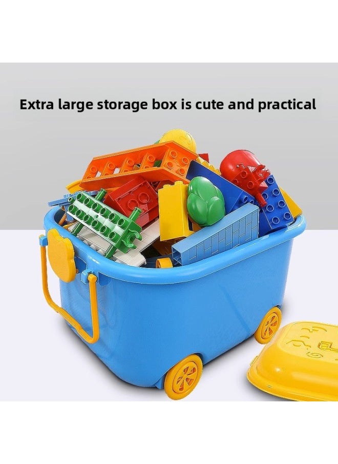 Variety Of Large Particles Building Blocks Assembled Children's Toys Slide Puzzle Boys And Girls Castle Slide Gift Puzzle Wholesale-Color:1036B [Barrel] 242 Large Particle Building Blocks +116 Car Bag +3 Bottom Plate